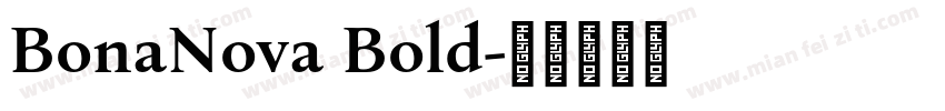 BonaNova Bold字体转换